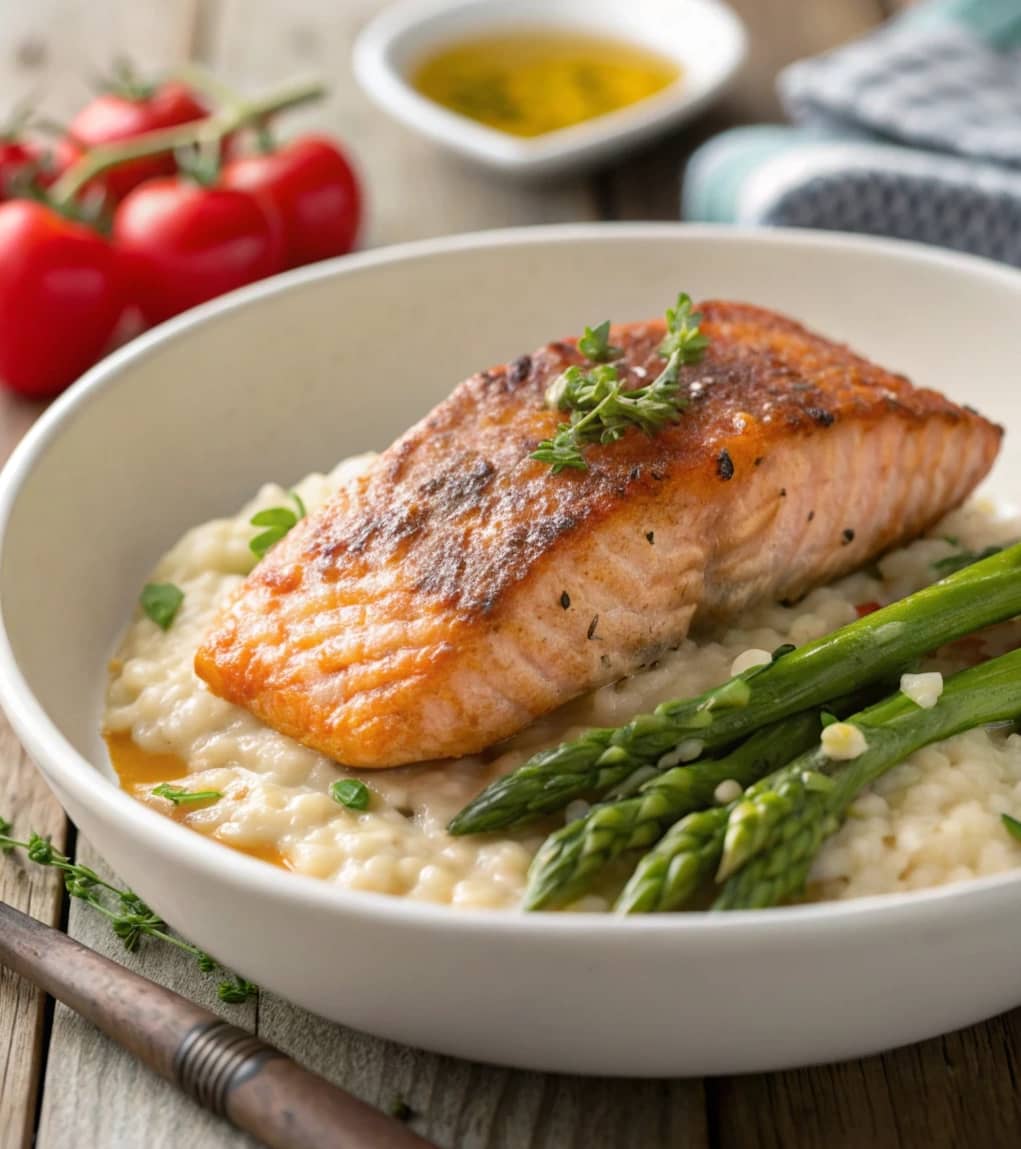 risotto-salmon