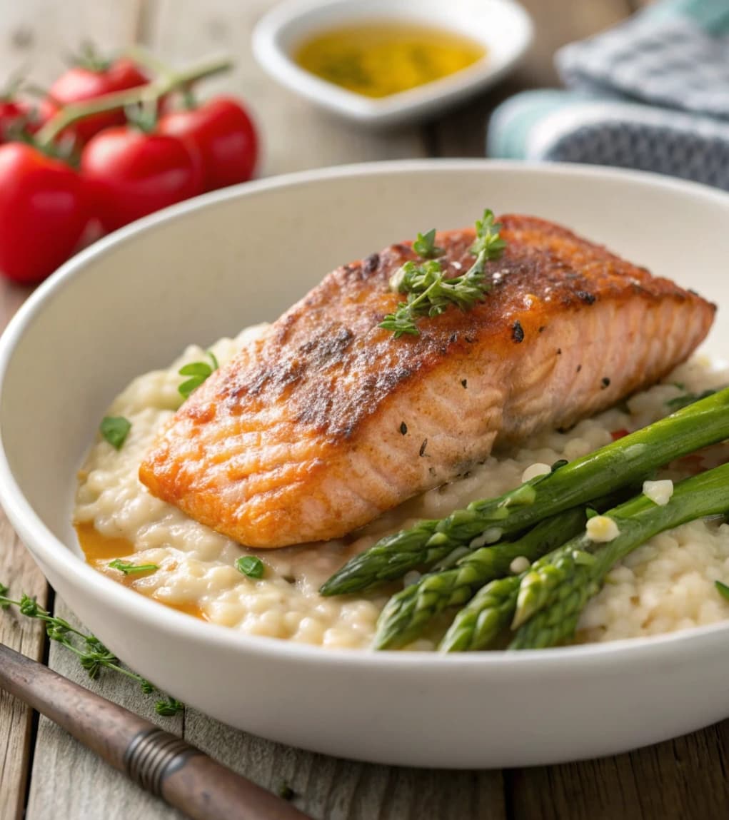 risotto-salmon