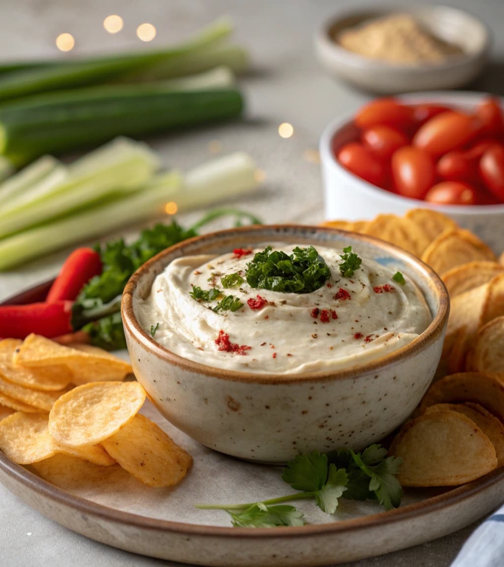 creamy-holiday-dip-in-a-small-rustic-bowl--garnish