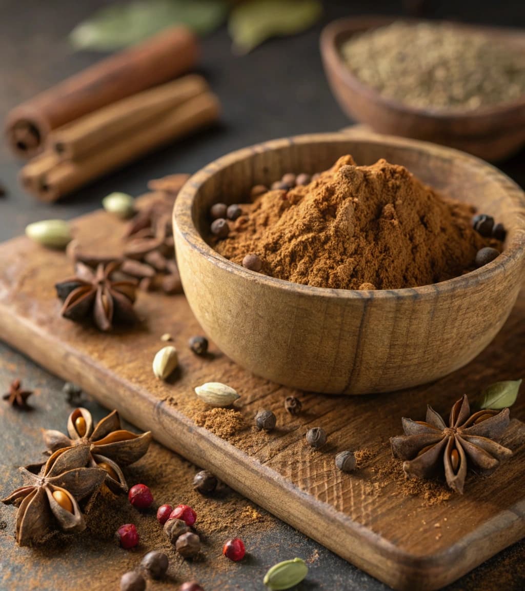 chinese-five-spice-powder-in-a-small-wooden-bowl--