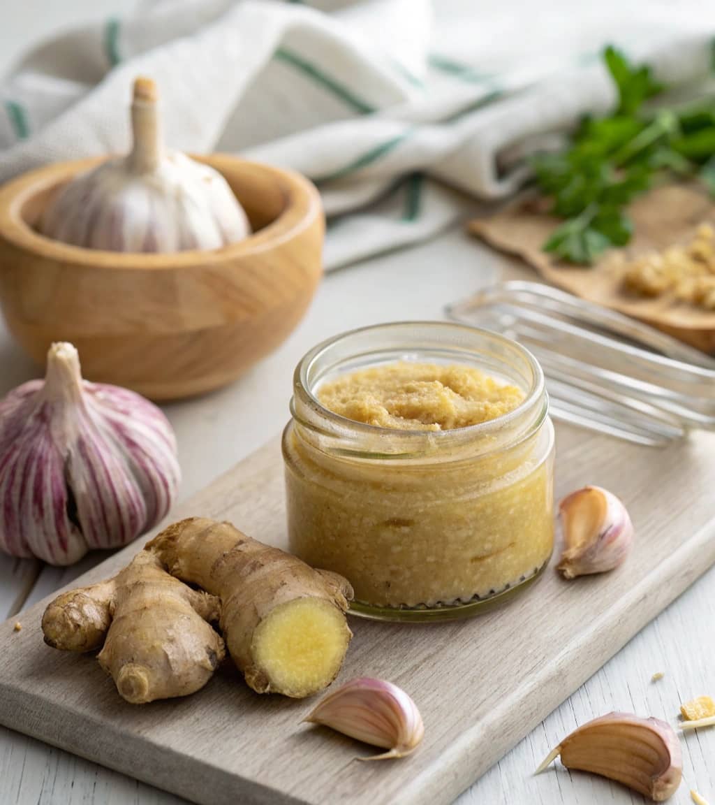 a-small-glass-jar-filled-with-homemade-ginger-garl