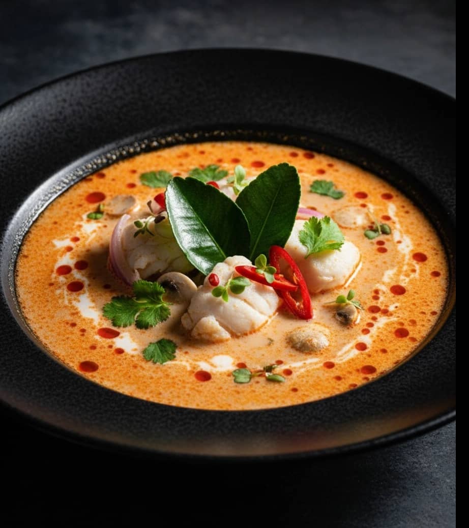 Tom yum-inspirert suppe