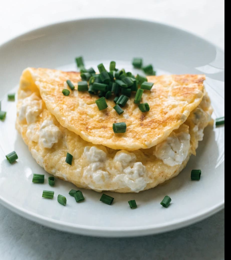 high-protein-cottage-cheese-omelette-folded-in-hal