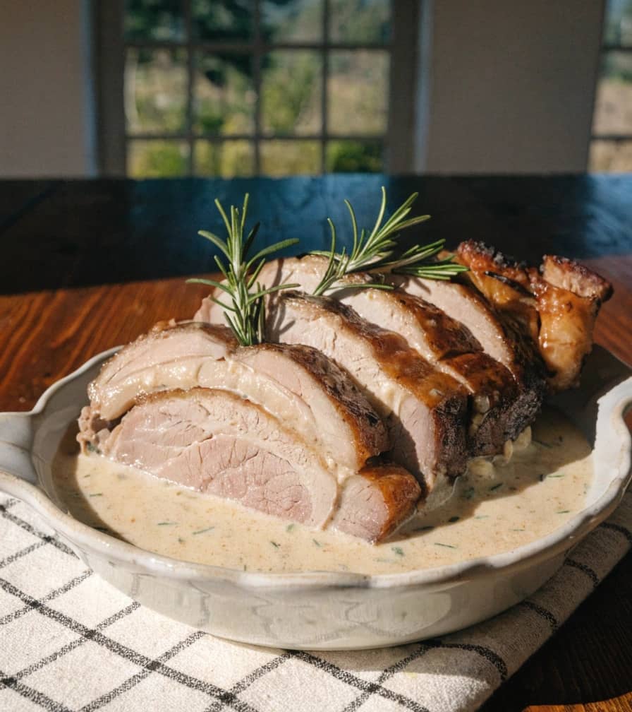 rustic-italian-pork-roast-sliced-and-served-in-cre