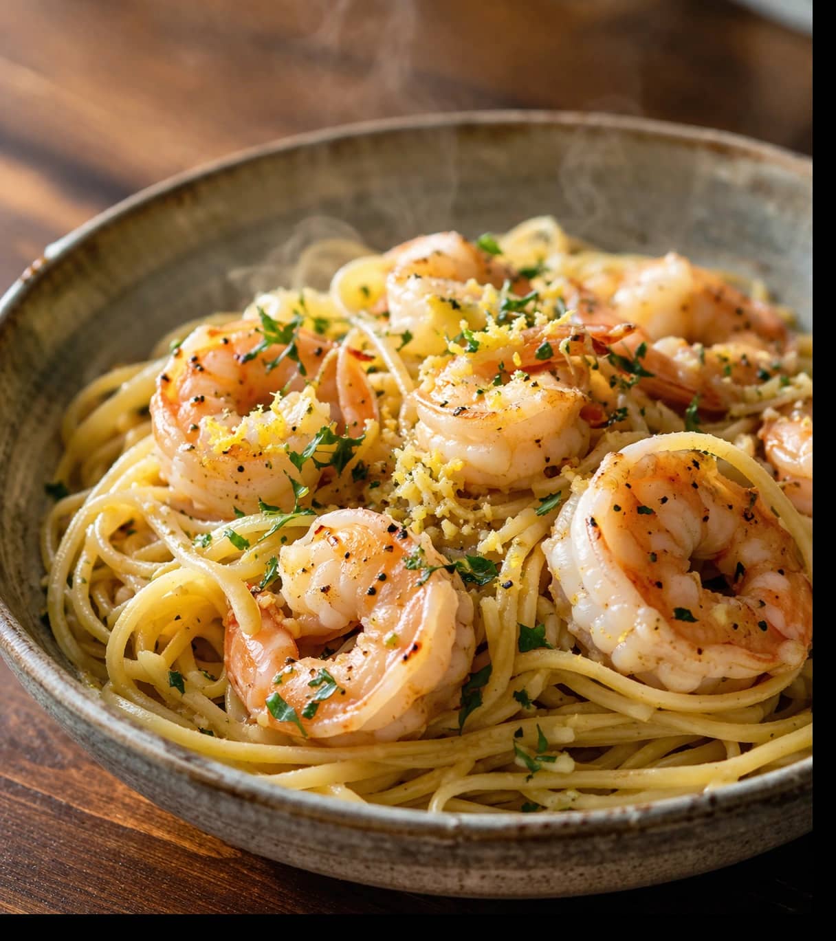 Reker Scampi med Pasta