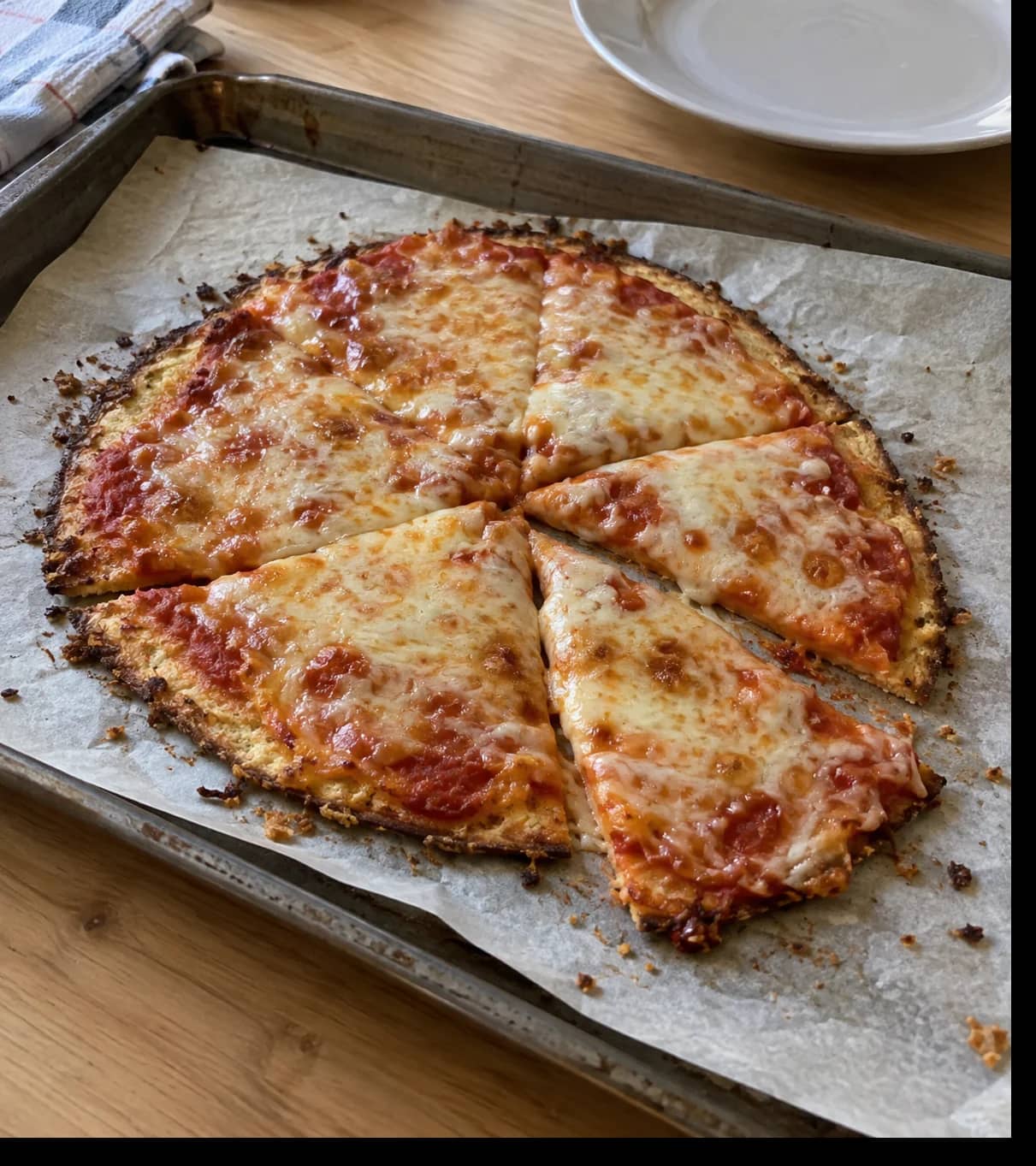 Homemade Golden Cheese Pizza
