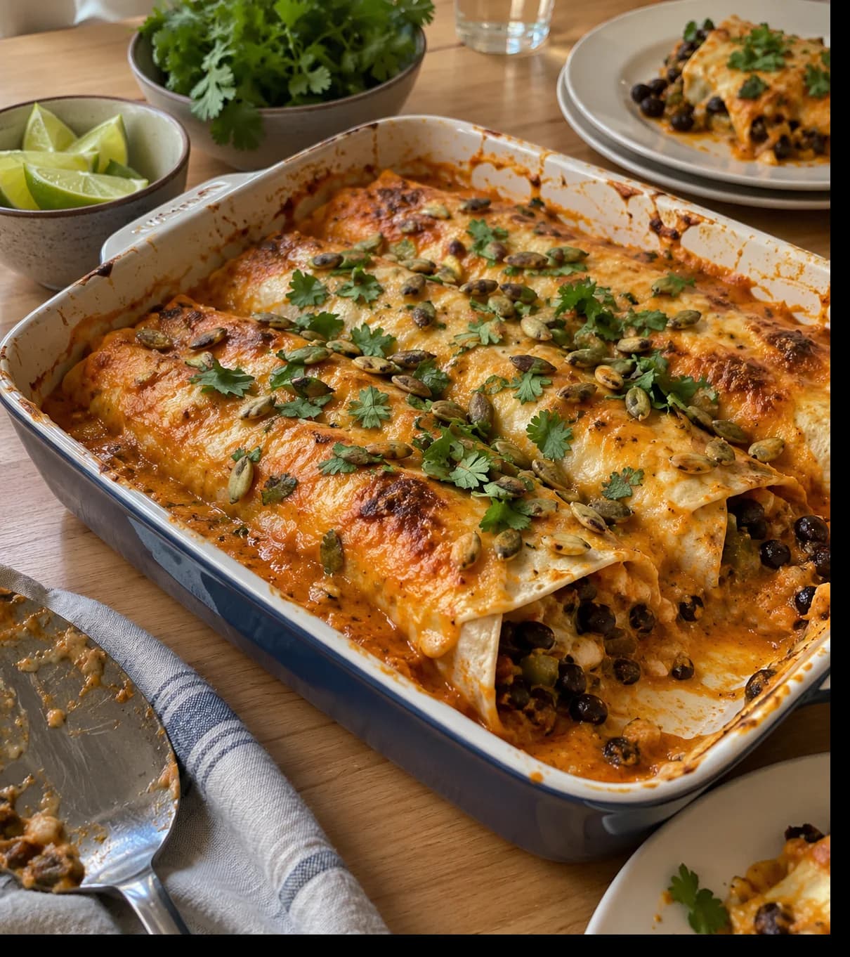 Rustic Cheesy Enchilada Feast