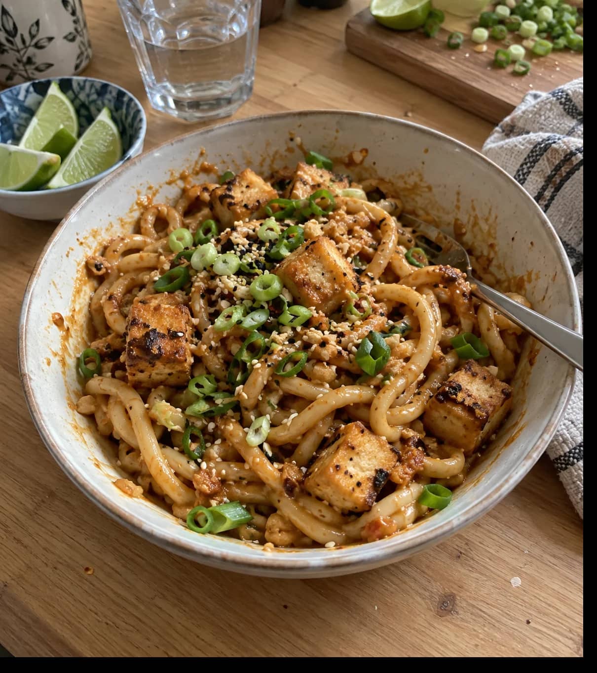 Cozy Sesame Tofu Noodles
