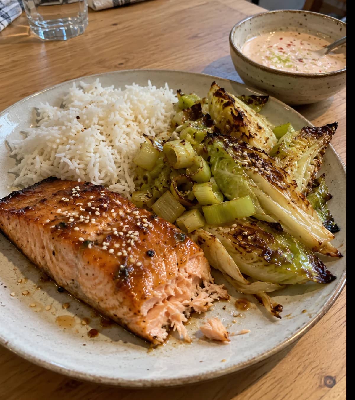 Sesame-Glazed Salmon Dinner