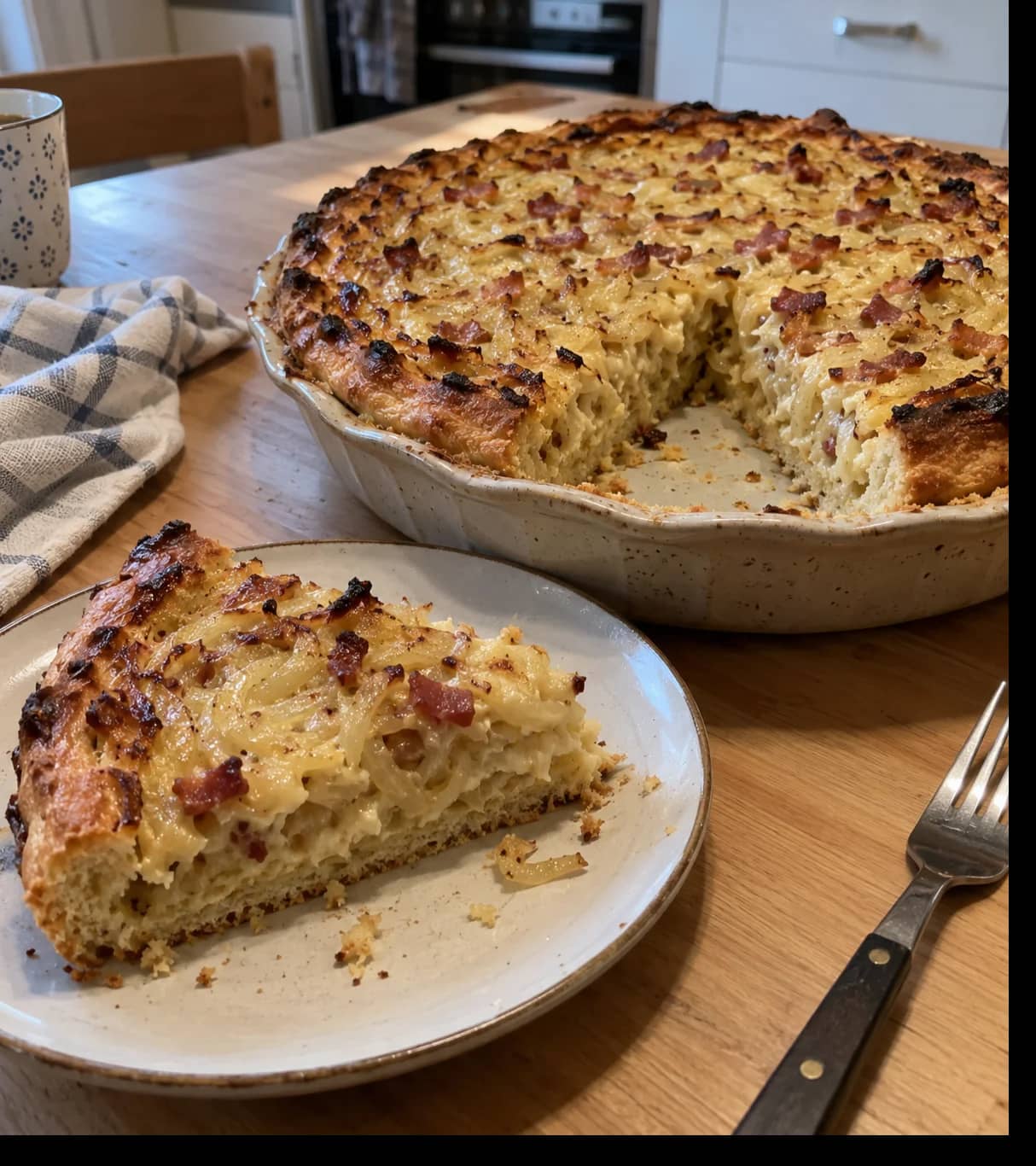 Rustic Onion and Bacon Pie Feast