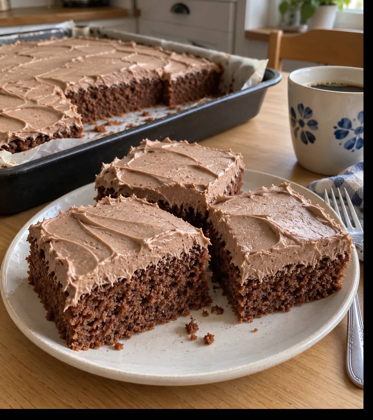 Cozy Chocolate Cake and Coffee Tabletop