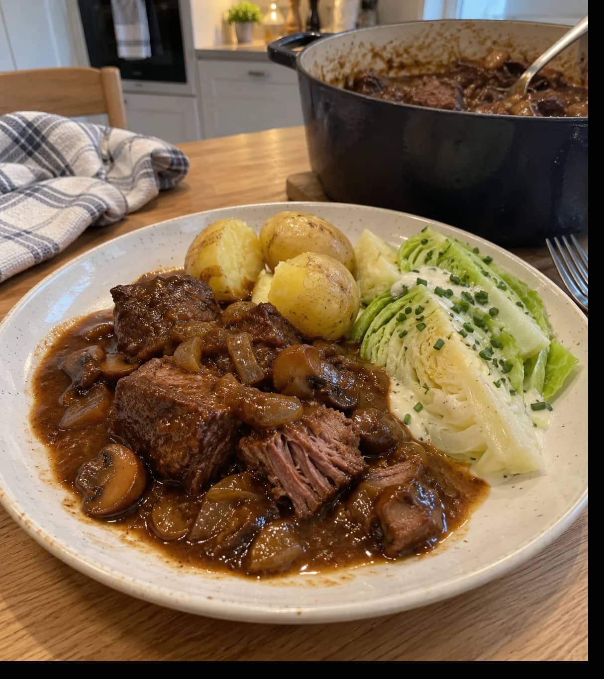 Rustic Braised Beef Dinner