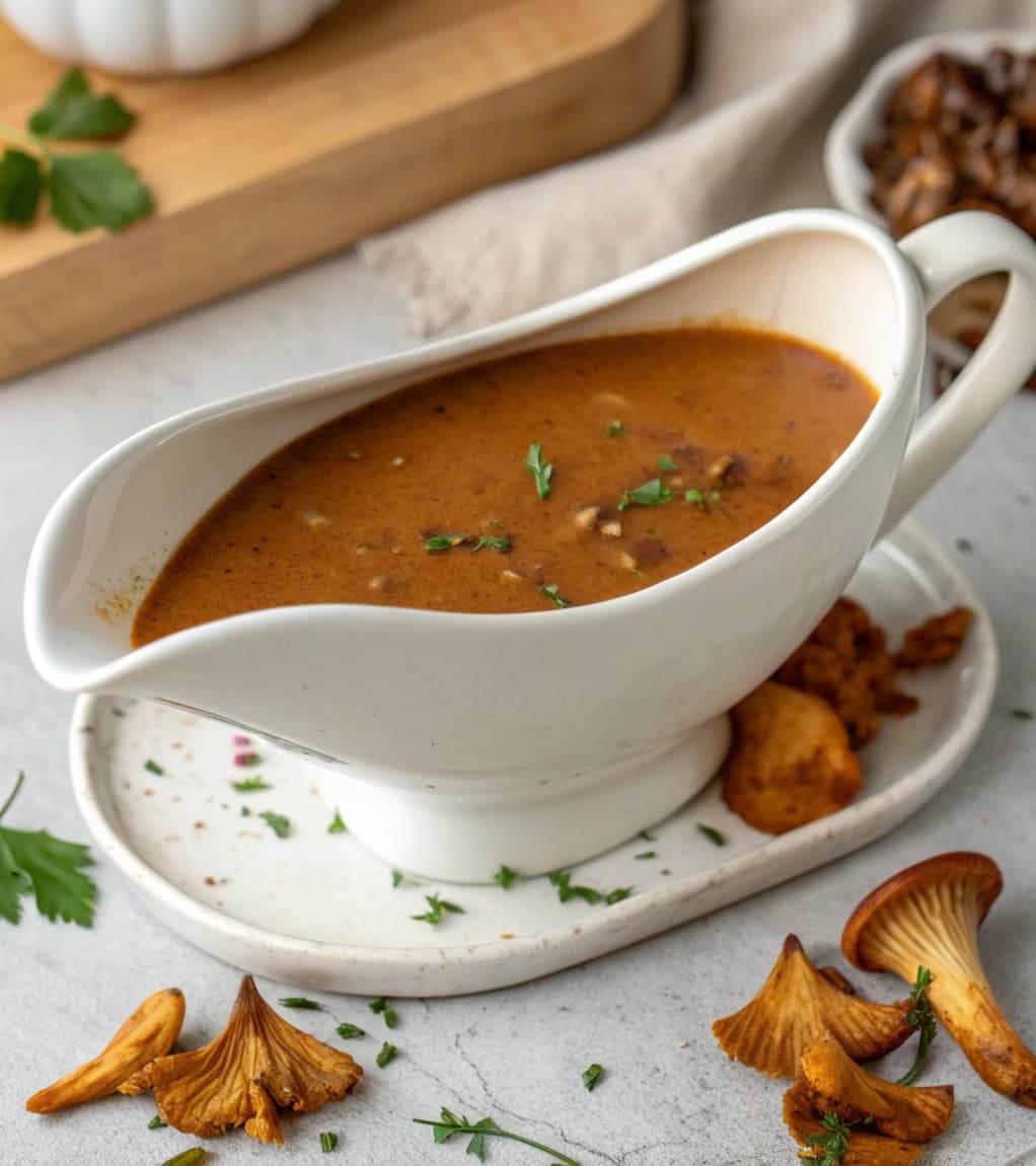 brown-chanterelle-mushroom-sauce-in-sauce-boat