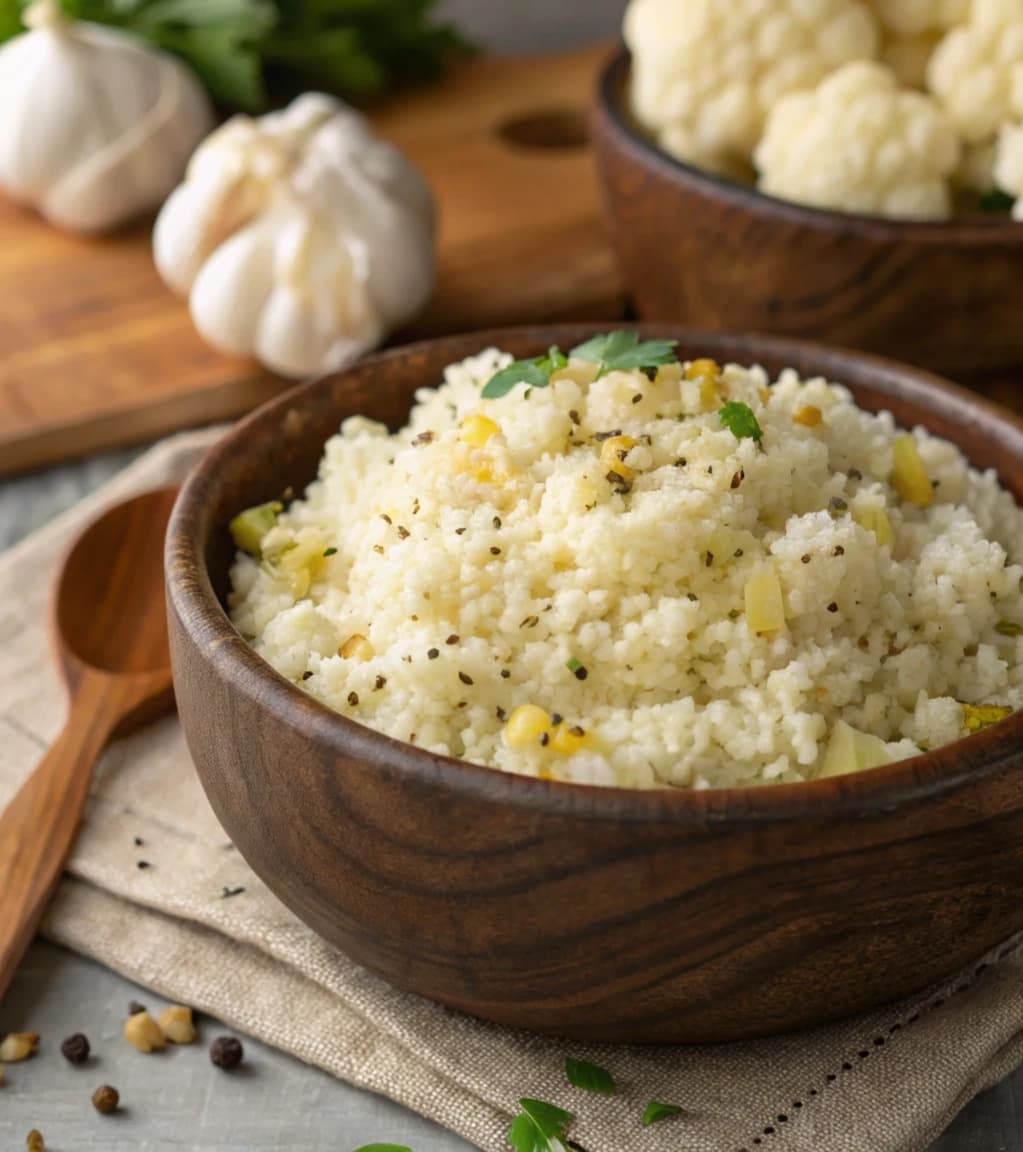 freshly-cooked-cauliflower-rice