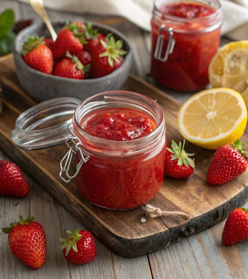 homemade-strawberry-jam-in-glass-jar