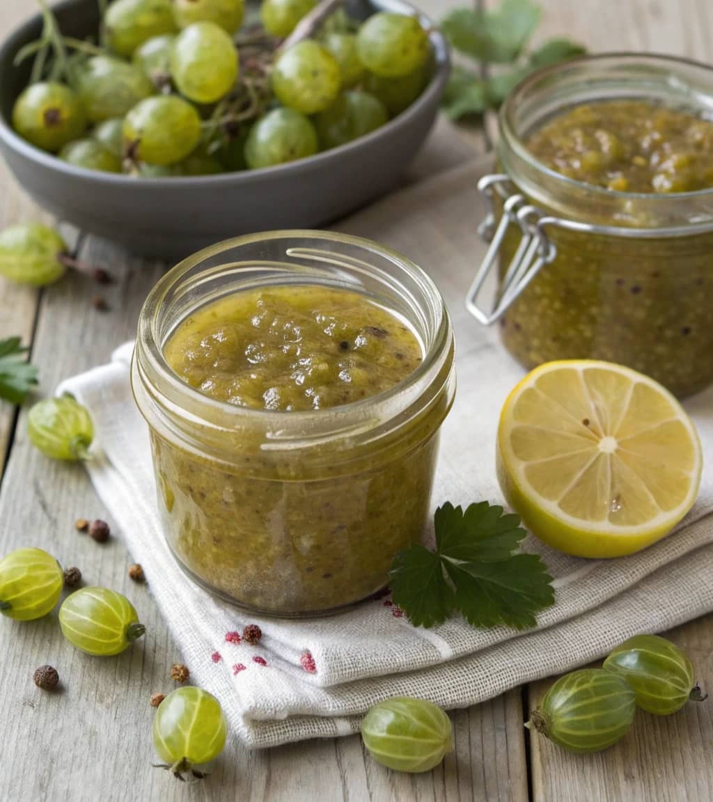 gooseberry-jam-in-glass-jars
