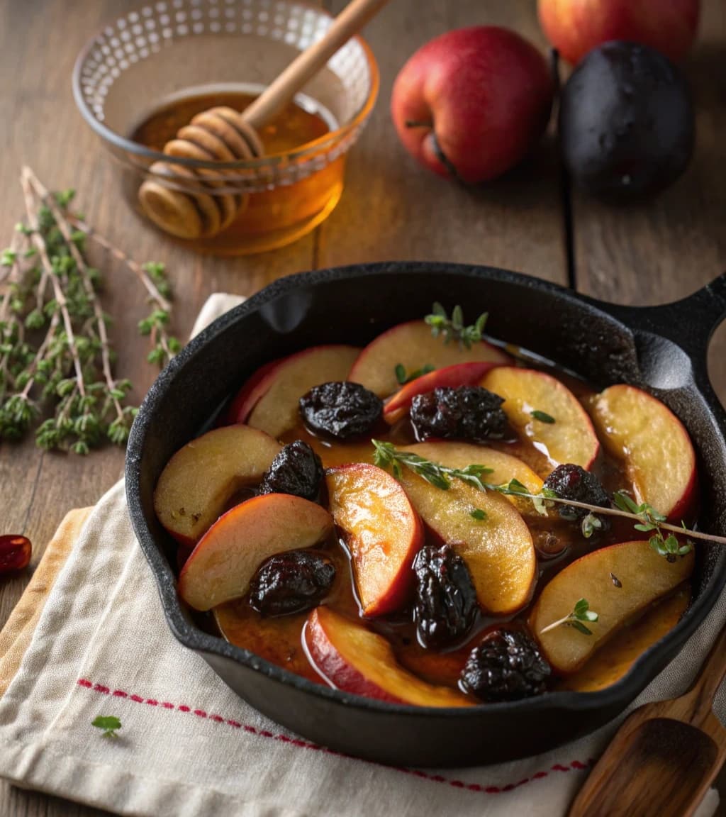 warm-honey-glazed-apple-slices